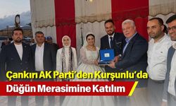Çankırı AK Parti’den Kurşunlu’da Düğün Merasimine Katılım