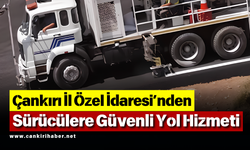 Çankırı İl Özel İdaresi’nden Sürücülere Güvenli Yol Hizmeti