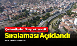 Çankırı İlçeleri Sosyoekonomik Sıralaması Açıklandı