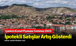 Çankırı Konut Piyasası Temmuz 2025: İpotekli Satışlar Artış Gösterdi