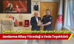 Çankırı Korgun Belediye Başkanı Kozan’dan Jandarma Albay Yücedağ’a Veda Teşekkürü