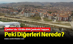 Çankırı’da 159 Bin 894 Çankırılı Yaşıyor, Peki Diğerleri Nerede?