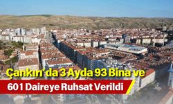 Çankırı’da 3 Ayda 93 Bina ve 601 Daireye Ruhsat Verildi