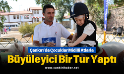 Çankırı’da Çocuklar Midilli Atlarla Büyüleyici Bir Tur Yaptı