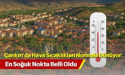 Çankırı’da Hava Sıcaklıkları Normale Dönüyor: En Soğuk Nokta Belli Oldu