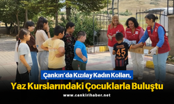 Çankırı’da Kızılay Kadın Kolları, Yaz Kurslarındaki Çocuklarla Buluştu