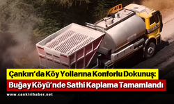 Çankırı’da Köy Yollarına Konforlu Dokunuş: Buğay Köyü’nde Sathi Kaplama Tamamlandı