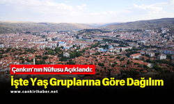 Çankırı’nın Nüfusu Açıklandı: İşte Yaş Gruplarına Göre Dağılım