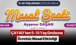 ÇAYAD’tan 5-10 Yaş Grubuna Ücretsiz Masal Etkinliği
