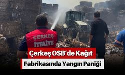 Çerkeş OSB’de Kağıt Fabrikasında Yangın Paniği