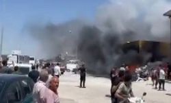 Hatay Antakya’da Sanayi Sitesinde Korkutan Yangın