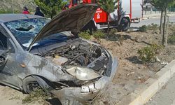 İskilip’te Takla Atan Otomobilde 2 Kişi Yaralandı