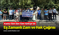 Kamu-Sen’den Tüm Türkiye’de Eş Zamanlı Zam ve Hak Çağrısı