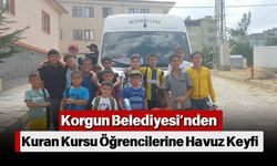 Korgun Belediyesi’nden Kuran Kursu Öğrencilerine Havuz Keyfi