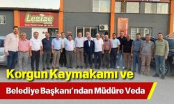 Korgun Kaymakamı ve Belediye Başkanı’ndan Müdüre Veda