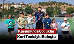 Kurşunlu’da Çocuklar Kort Tenisiyle Buluştu