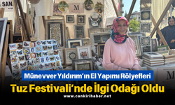 Münevver Yıldırım’ın El Yapımı Rölyefleri Tuz Festivali’nde İlgi Odağı Oldu