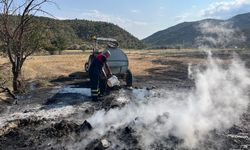 Osmancık’ta Tarlada Çıkan Yangın Korkuttu: İtfaiye Zamanında Müdahale Etti