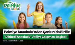 Palmiye Anaokulu’ndan Çankırı’da Bir İlk: “Dikkatli Anaokulu” Atölye Çalışması Başladı!