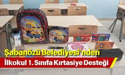 Şabanözü Belediyesi’nden İlkokul 1. Sınıfa Kırtasiye Desteği