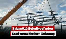 Şabanözü Belediyesi’nden Stadyuma Modern Dokunuş