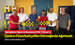 Şampiyon Sporcu Ramazan Efe Yılmaz’a Çankırı Fenerbahçeliler Derneği’nden Ödül