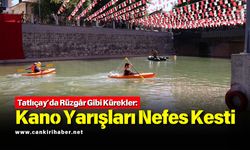 Tatlıçay’da Rüzgâr Gibi Kürekler: Kano Yarışları Nefes Kesti