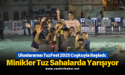 Uluslararası TuzFest 2025 Coşkuyla Başladı: Minikler Tuz Sahalarda Yarışıyor