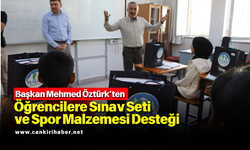 Başkan Mehmed Öztürk’ten Öğrencilere Sınav Seti ve Spor Malzemesi Desteği