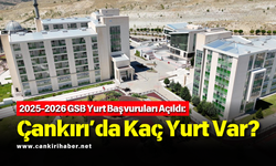 2025-2026 GSB Yurt Başvuruları Açıldı: Çankırı’da Kaç Yurt Var?