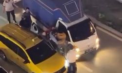 Bursa Nilüfer’de Trafik Ortasında Sürücüler Arasında Kavga