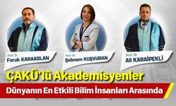 ÇAKÜ’lü Akademisyenler Dünyanın En Etkili Bilim İnsanları Arasında