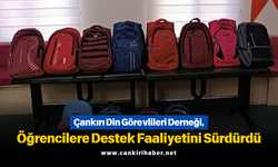 Çankırı Din Görevlileri Derneği, Öğrencilere Destek Faaliyetini Sürdürdü