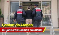 Çankırı’da Aranan 36 Şahıs ve 8 Göçmen Yakalandı