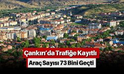 Çankırı’da Trafiğe Kayıtlı Araç Sayısı 73 Bini Geçti
