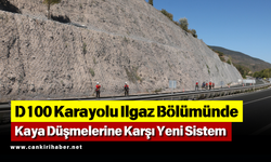 D100 Karayolu Ilgaz Bölümünde Kaya Düşmelerine Karşı Yeni Sistem