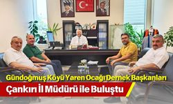 Gündoğmuş Köyü Yaren Ocağı Dernek Başkanları Çankırı İl Müdürü ile Buluştu