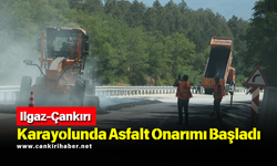 Ilgaz-Çankırı Karayolunda Asfalt Onarımı Başladı