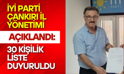 İYİ Parti Çankırı İl Yönetimi Açıklandı: 30 Kişilik Liste Duyuruldu