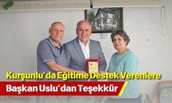 Kurşunlu’da Eğitime Destek Verenlere Başkan Uslu’dan Teşekkür