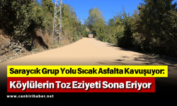 Saraycık Grup Yolu Sıcak Asfalta Kavuşuyor: Köylülerin Toz Eziyeti Sona Eriyor