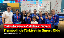 Türkiye Şampiyonası’nda Çankırı Rüzgârı: Trampolinde Türkiye’nin Gururu Oldu