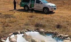 Van’da Jandarma Ekipleri Yaban Hayvanları İçin Su Noktaları Kurdu