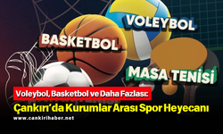 Voleybol, Basketbol ve Daha Fazlası: Çankırı’da Kurumlar Arası Spor Heyecanı