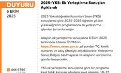 2025 YKS Ek Yerleştirme Sonuçları Açıklandı: Kayıt Tarihleri Belli Oldu