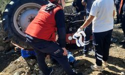 Balıkesir Edremit’te traktör kazası meydana geldi
