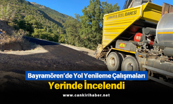 Bayramören’de Yol Yenileme Çalışmaları Yerinde İncelendi