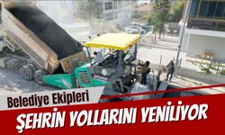 Belediye Ekipleri Şehrin Yollarını Yeniliyor