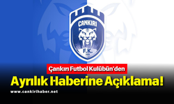 Çankırı FK'dan Ayrılık Haberine Açıklama!