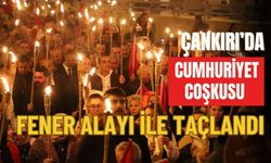 Çankırı’da Cumhuriyet Coşkusu Fener Alayı ile Taçlandı